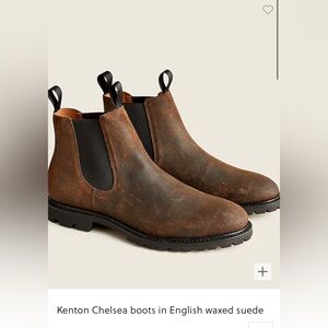NWT Kenton Chelsea boots in English Waxed Suede Size 9.5